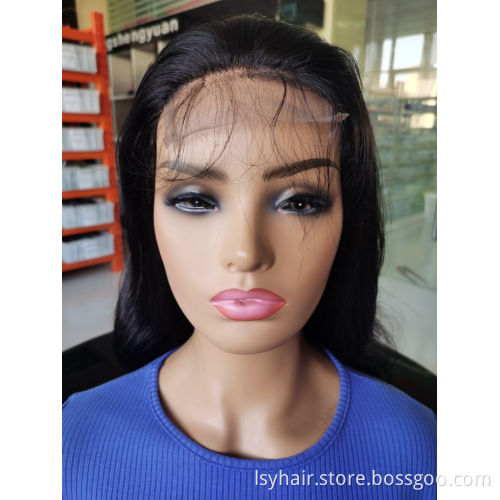 200  Density Lace Front Human Hair Wigs for Black Women Wholesale Brazilian Virgin Hair Transparent Lace Front Wig DHL VIP